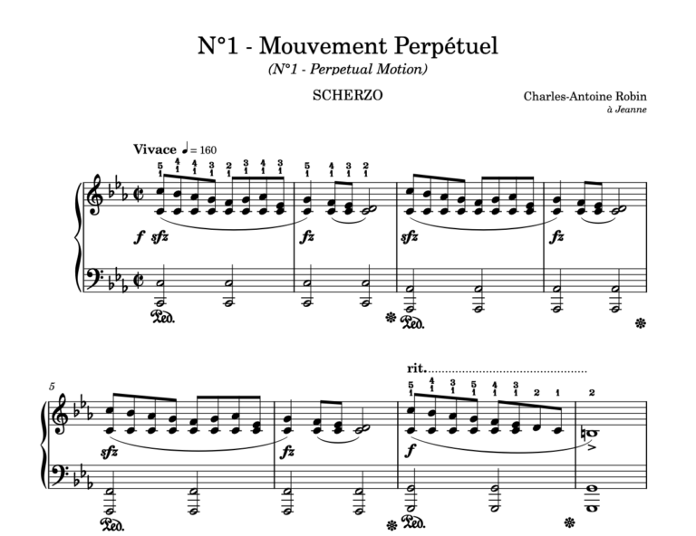 N°1 - Mouvement Perpétuel ; N°1 - Perpetual Motion